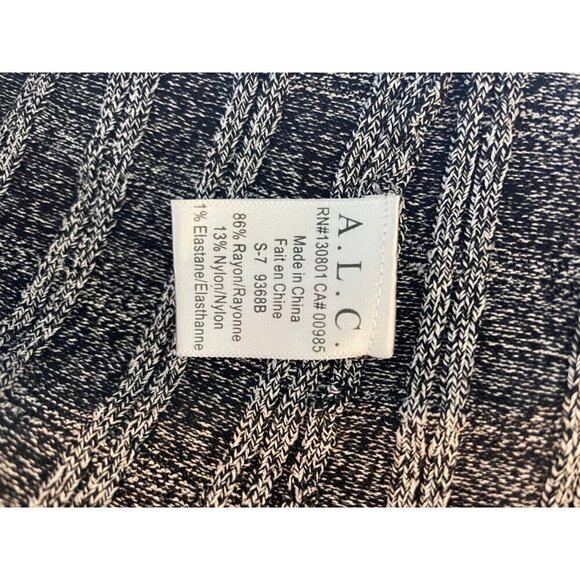 NWOT A.L.C. Knit Plaid Grey and Black Vest Large - Picture 4 of 5
